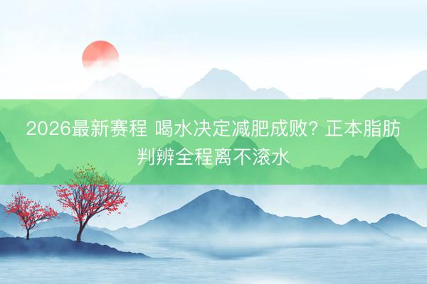 2026最新赛程 喝水决定减肥成败? 正本脂肪判辨全程离不滚水